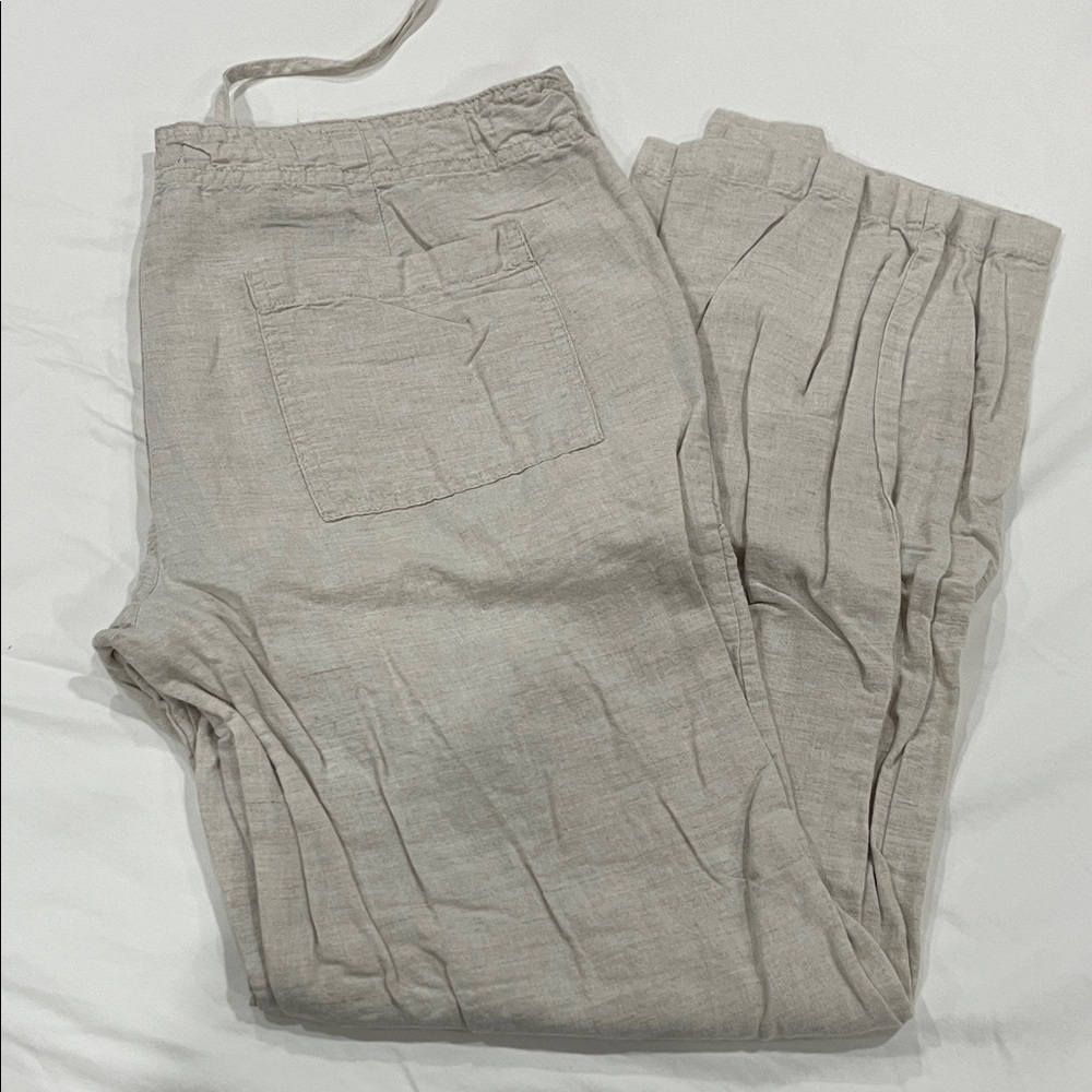 GAP Women's Wide Leg Beige Pants